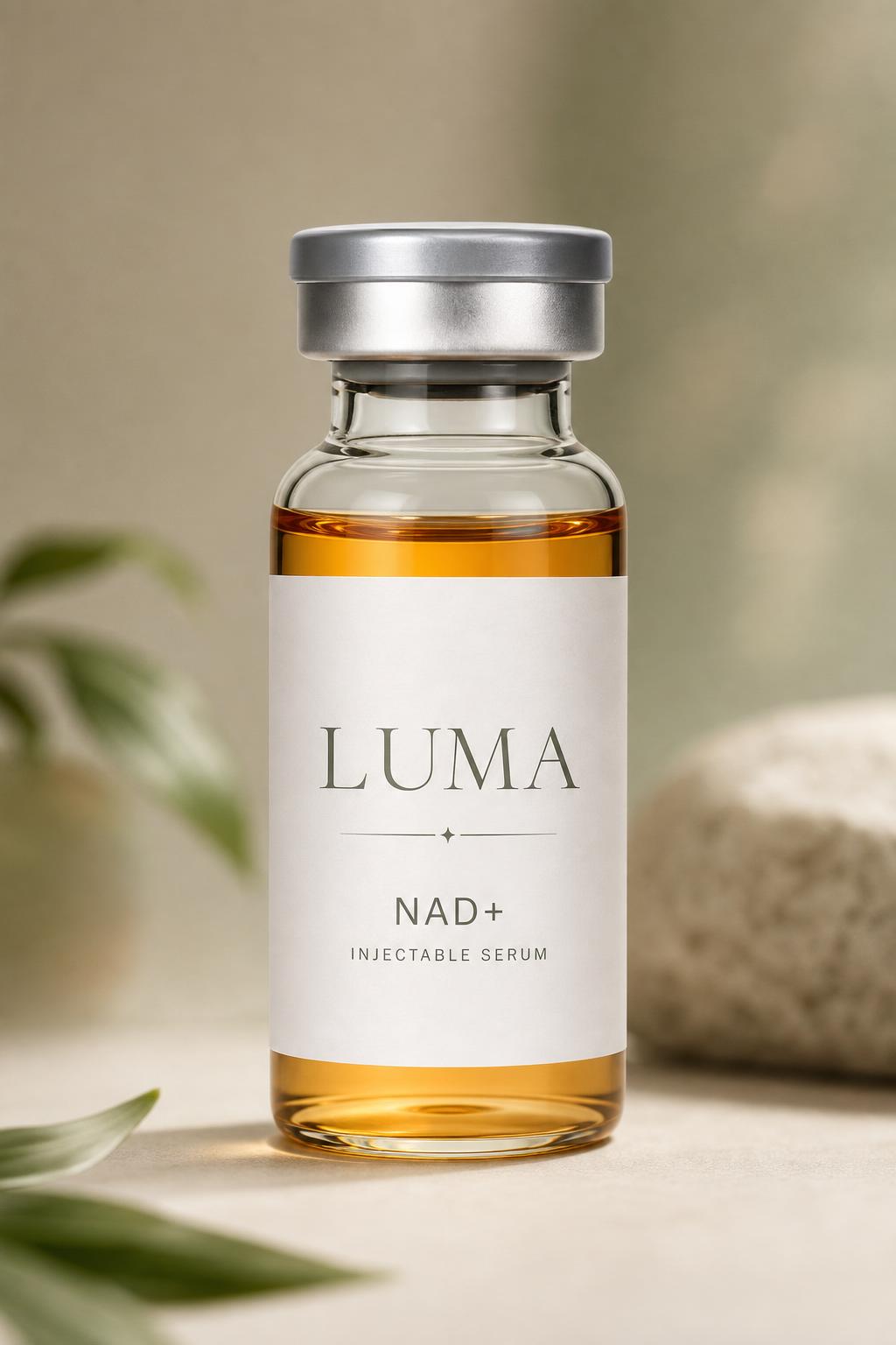 Luma branded NAD+ injectable serum vial