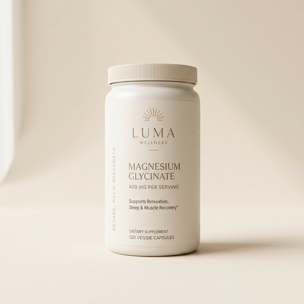 Luma Wellness Magnesium Glycinate bottle